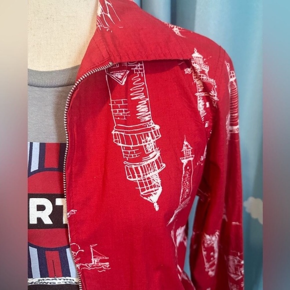 Onque retro cotton lighthouse zip jacket - Picture 8 of 16